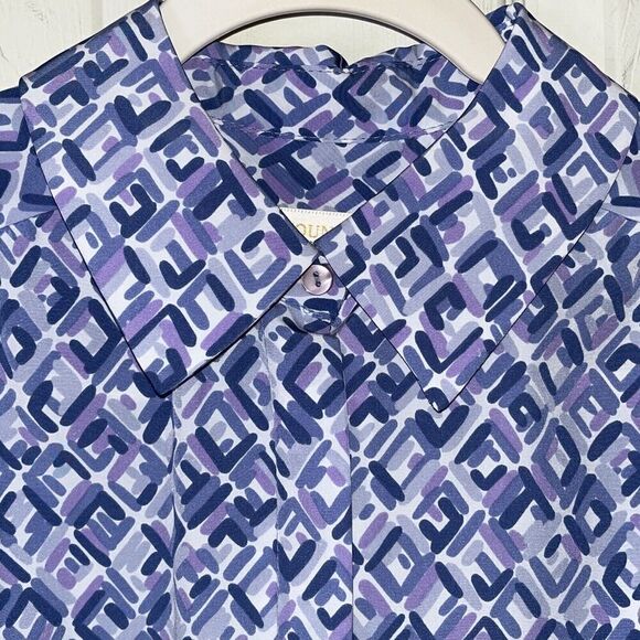 VTG Pendleton Country Sophisticates Blouse Wmn Sz 14? Purple‎ Cottagecore USA - Picture 4 of 8